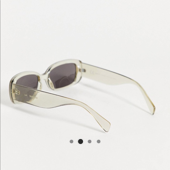 ASOS Weekday Square clear acetate sunglasses - Picture 3 of 5